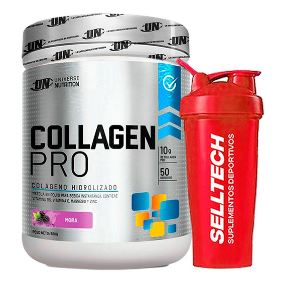 Colágeno Universe  Nutrition Collagen Pro 500gr Mora +shaker