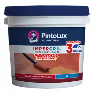 Impermeabilizante Pintolux Fibratado 3 Años 4 Litros