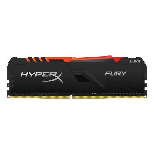 Memoria RAM Fury DDR4 RGB gamer color negro 8GB 1 HyperX HX432C16FB3A/8