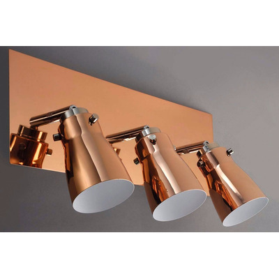 Aplique Pared 2 Luces Cobre Vintage Con Led Deco Moderno