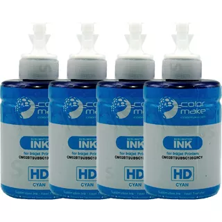 Kit 4 Tintas Inkpack Hd 135ml Para Sublimacion Colormake Msi