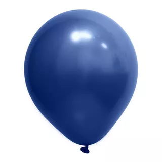 25 Un Balão Bexiga Profissional Tamanho 5 Art Látex Cromado Cor Azul Cores Azul
