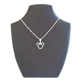 Cadenita Con Dije De Mickey - Plata Italiana 925