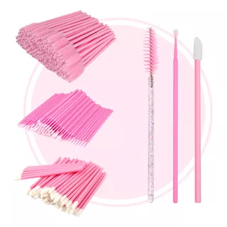 100 Microbrush + 50 Cepillos + 50 Lip Brush Pestañas Y Cejas Kit Pestañas Mink Y Cejas 50 Cepillos + 50 Lip Brush + 100 Microbrush