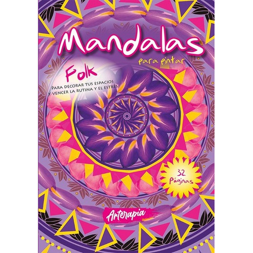 Libro Para Colorear Mandalas - Folk