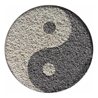 Ying Yang, Mural En Relieve 50cm Diametro