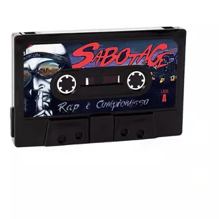 Carteira K7 Cassete Sabotage Rap É Compromisso