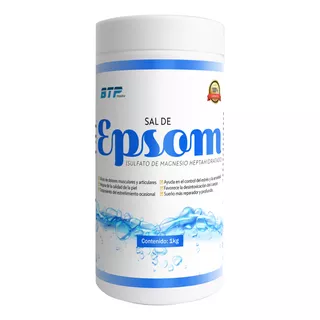 Sal De Epsom - Sales De Epsom Sulfato De Magnesio 1kg