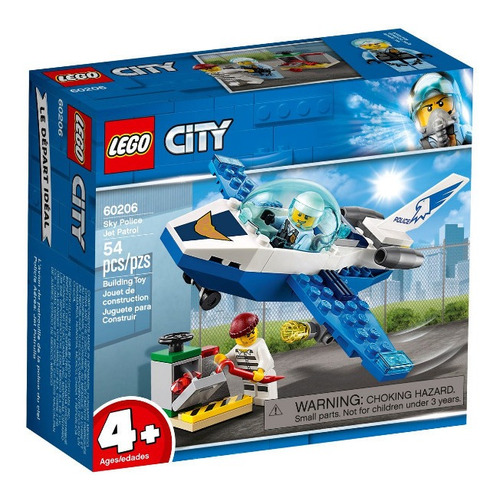 Bloques Lego City Sky Police Jet Patrol 60206 Educando