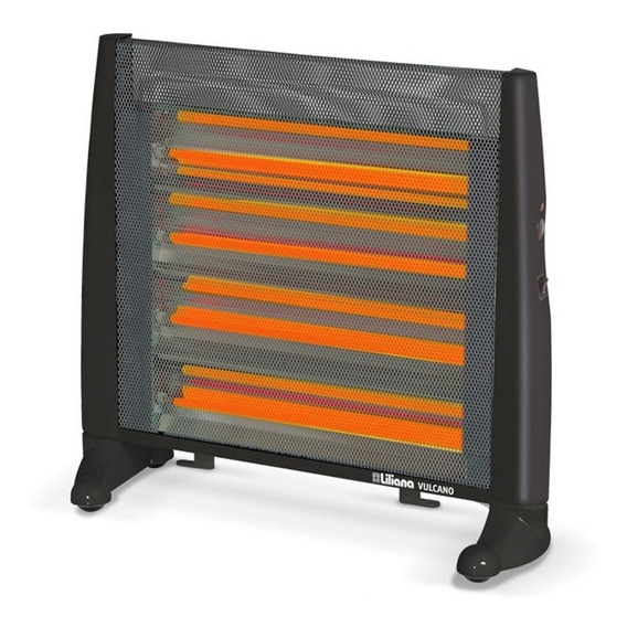 Calefactor Liliana Infrarrojo Vulcano 2200w Color Negro