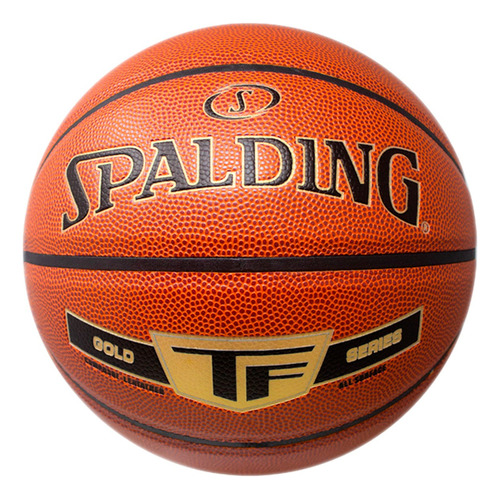 Balón De Baloncesto Spalding Nba Gold Nº 7 Color Marrón Oscuro Para Juegos De Exterior