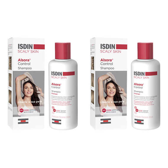 Combo X2 Isdin Alsora Control Shampoo Psoriasis 200ml