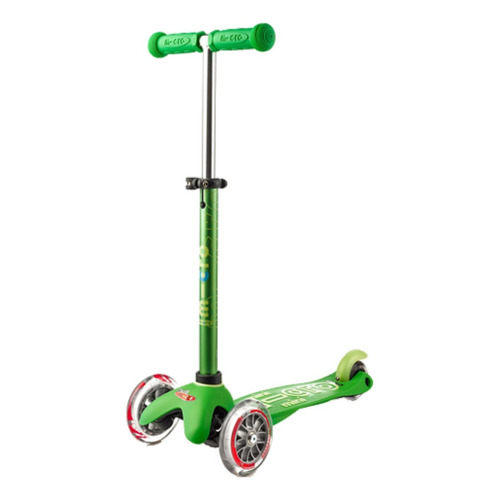 Scooter Micro Mini Deluxe Led Verde