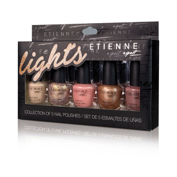 Set De 5 Esmaltes De Uñas Etienne Lights Color Beige