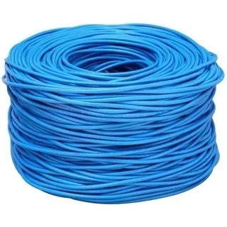 Cable De Red Utp Cat5 20mts Azul 70% Cobre Conectores Gratis