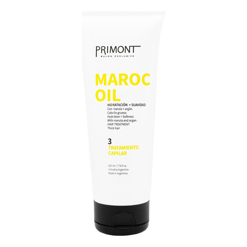 Primont Maroc Oil Mascara Aceite De Argan Nutritiva 220gr