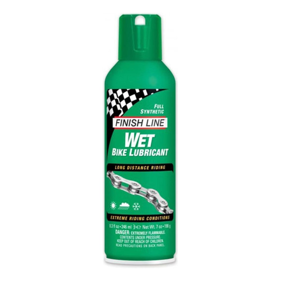 Lubricante Cadena Finish Line Cross Country Humedo 8oz Spray