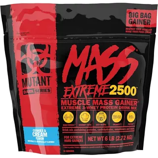 Proteina Mutant Mass Extreme 2500 6 Lbs Ganador De Peso Sabor Vainilla