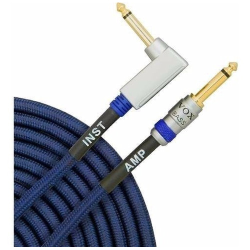 Cable Para Bajo Vox Vbc 13 Clase A 4 Metros Color Azul