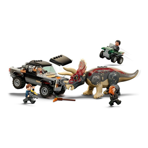 Lego Jurassic World Triceratops Emboscada En Camioneta 76950 Cantidad de piezas 210