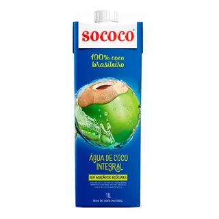 Agua De Coco 1 Litro Sococo Pack X6 Origen Brasil 