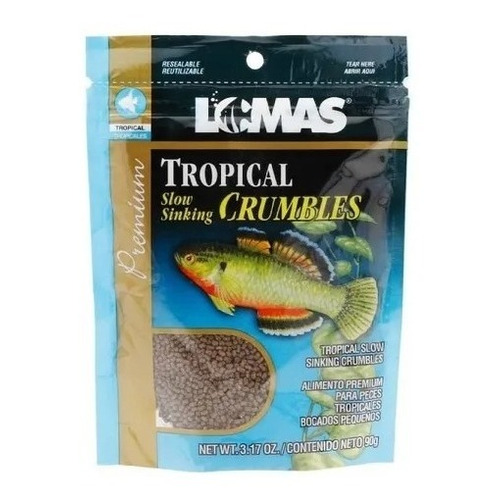 Lomas Tropical Mini Pellets Alimento Para Peces Tropicales 90 G.  Nutricion Y Alimentacion Premium