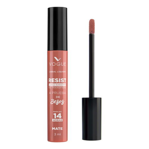 Labial Vogue Resist 3ml Acabado Mate Color Elegante 