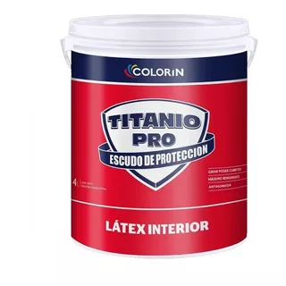 Titanio Latex Interior Colorin 10 Lts Pinturerias Devoto