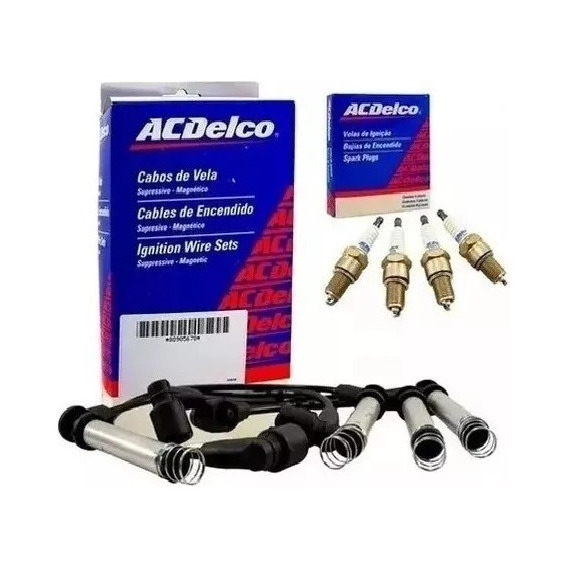 Kit Cables + Bujías Acdelco Spin Corsa Acdelco Original