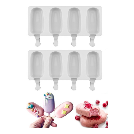 Pack X2 Moldes De Helado Molde Para Helado Molde Helados Molde De Silicona Moldes De Reposteria Moldes Para Helados Pasteleriacl