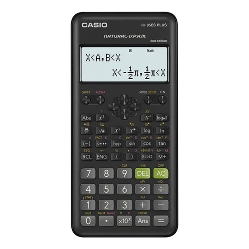 Calculadora científica Casio FX-95es Plus, segunda edición, color negro