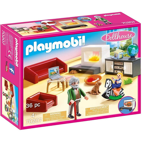 Figura Armable Playmobil Dollhouse Salón Con 36 Piezas 4+