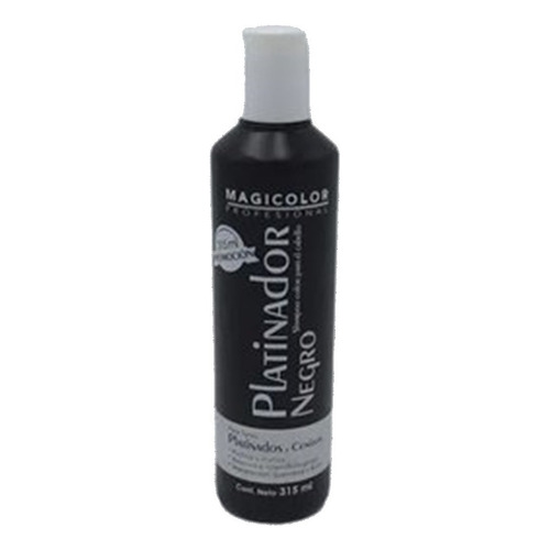 Shampoo Negro Matizador Cabello Gris Plata Gray Platinado