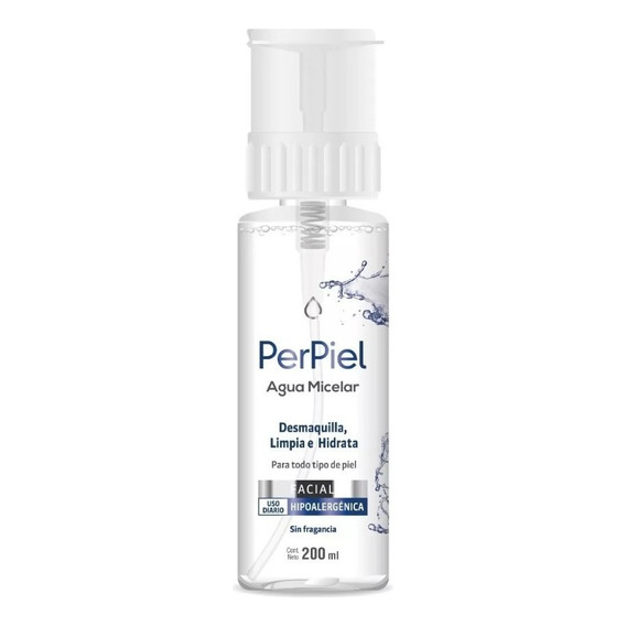 Perpiel Agua Micelar Monofasica Sin Fragancia X 200 Ml