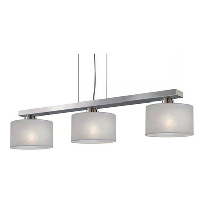 Lampara Colgante 3 Luces Acero Apto Led Moderno Envio 