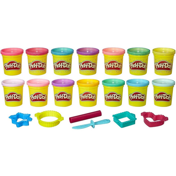 Pack De 14 Plastilinas Play-doh Colores Brillantes Y Claros