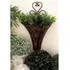 Deco 79 Metal Scroll Indoor Outdoor Hanging Wall Planter, Se Brown Deco 79