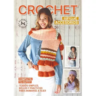 Revista Crochet Para Tejer Accesorios Fácil Guía Paso A Paso