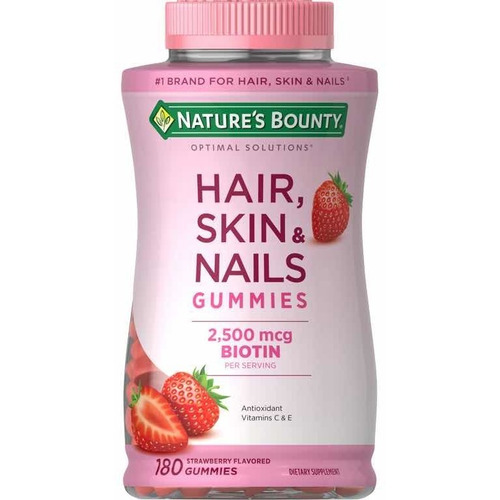 Natures Bounty Hair Skin Nails 180 Gomitas Cabello Piel Uñas