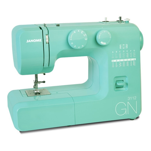 Máquina de coser recta Janome 3112 portable verde 220V - 240V