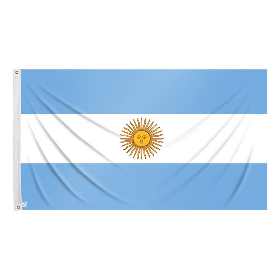 Bandera Argentina Grande 150x 90cm Con Dos Ojales Metálicos