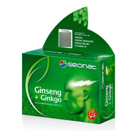 Ginseng + Ginkgo Geonat  X40 Comprimidos