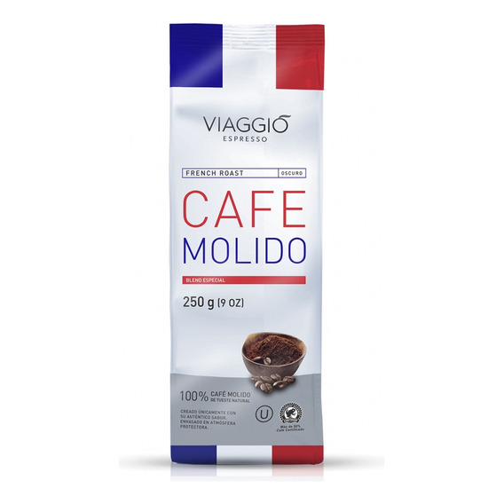 Café Molido Viaggio Espresso French Roast  250 Grs 