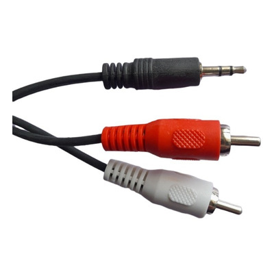 Cable 2 Rca A Plug 3.5st 3mts (reforzado) Pack X 10