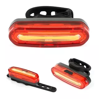 Sinalizador Bike Lanterna Bicicleta Luz Led Recarregável Cor Led Vermelho E Azul