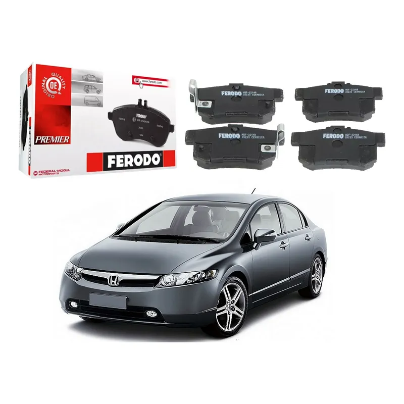 Pastilha Freio Traseira Ceramica New Civic 1.8 2006 A 2011