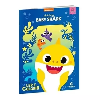 Livro - Ler E Colorir - Baby Shark