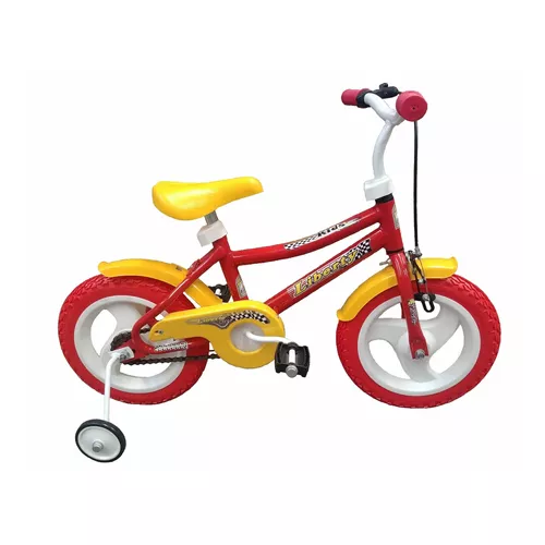 Bicicleta Forest Infantil Rodado 12 Multicolor Con Rueditas Bocina