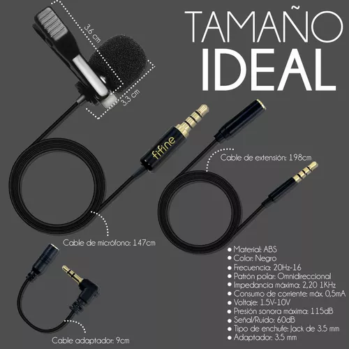 [2 piezas] Mini micrófono con micrófono estéreo omnidireccional, mini  micrófono de karaoke, adecuado para laptop, iPhone, teléfono Android (con