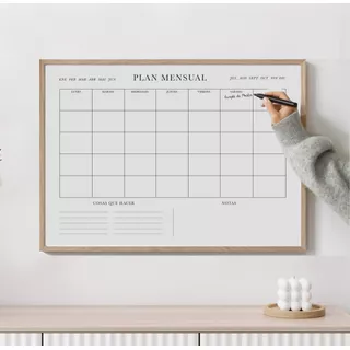 Cuadro Calendario Planner Mensual 50x70cm
